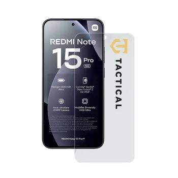 Tvrzené sklo Tactical Glass Shield 2.5D pro Xiaomi Redmi Note 15 Pro 5G Clear