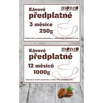 Káva Kávové předplatné Káva Monro