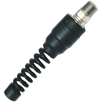 Příslušenství ke kompresoru Koncovka hadicová s ochrannou pružinou 10mm^R1/4"vně Legris 0695 10 13