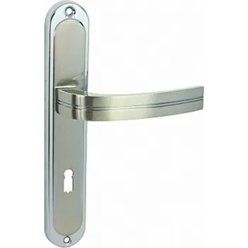 Dveřní kování VPD Klika Dekan Chrom lesklý/nikl