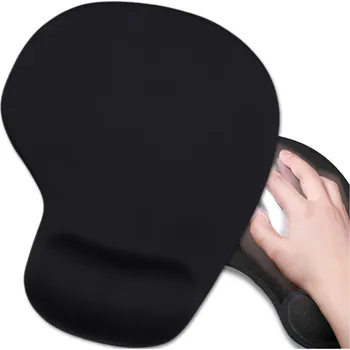 Podložka pod myš Camerazar Podložka pod myš černá, ergonomická, protiskluzová, s opěrkou zápěstí