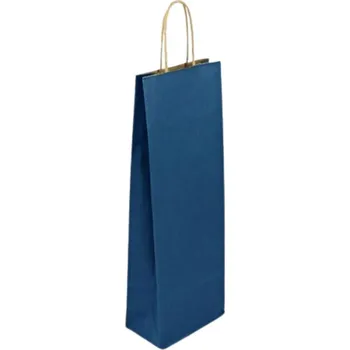Dárková taška Taška Vinná Modrá 14×8×39