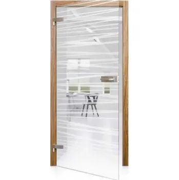 Interiérové dveře GLASSDOOR Celoskleněné otočné dveře čiré Orizzonte