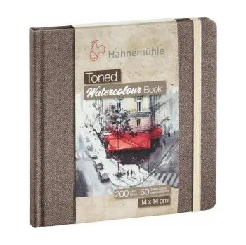 Akvarelová kniha HHM hnědá 14x14cm 200g