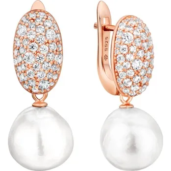 Náušnice Gaura Pearls Náušnice s 11 mm Kasumi perlou Silvanni Gold - stříbro 925/1000 SK25480GEL/W Zlatá Bílá