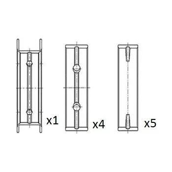 Kliková hřídel Ložiska klikové hřídele FAI AutoParts BM1113-STD
