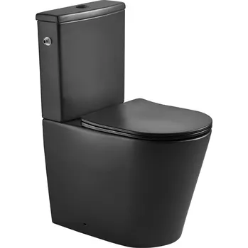 Klozet Sat WC kombi komplet Brevis vírové černé mat vario odpad BRE031RTORVPBKM