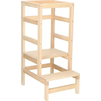 Dechland Dětská učící věž LEARNING 4 přírodní