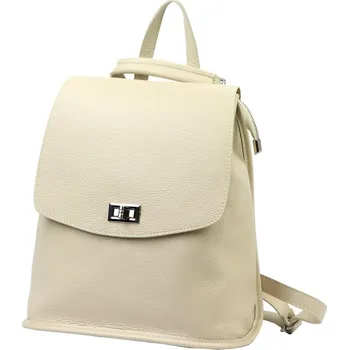Městský batoh Dámský kožený batoh béžový Luka KZ2258019 8l