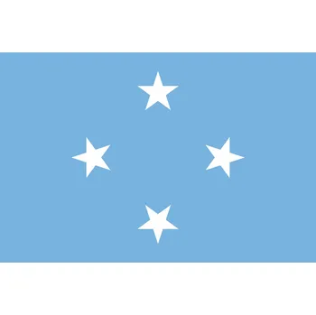 Vlajka Vlajka Mikronésie vlajka - 30 x 45 cm - tunel, karabina