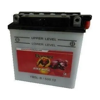 Auto-moto Motobaterie Banner Bike Bull 12V, YB5L-B, 5Ah, 65A, 120x60x130