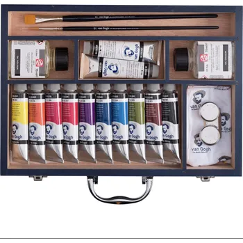 Olejová barva Sada olejových barev Van Gogh v kufříku - Starter Box XL 12 x 40 ml