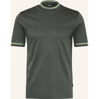 Pánské oblečení Boss Pánské Tričko Tessler, tmavě zelená / světle zelená, M