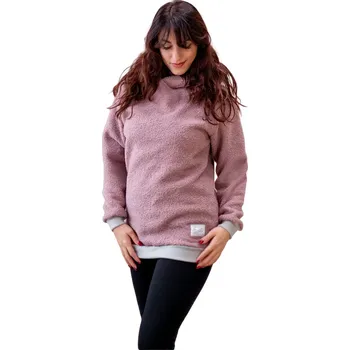 Dámská mikina ESITO | Dámská mikina Niki Cyclamen pink extended - růžová / XS