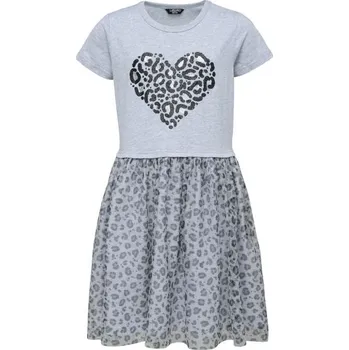 Dívčí oblečení Pohodlné dívčí šaty s tylovou sukní Lewro HARRIET 152/158 Šedá, Černá