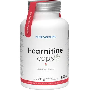 Spalovač tuku Nutriversum L-Carnitine kapsle - L-Carnitine caps (60 Kapsla)