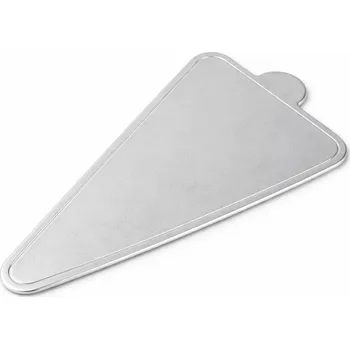 Cake star Podložka pod minidezerty stříbrná trojúhelník 11,8 x 7,8 cm