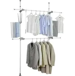 Teleskopický věšák na šaty HERKULEX FLEX, 165-300 x 116-190 x 36 cm, WENKO 201493500