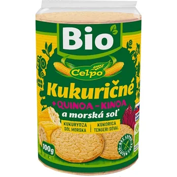 Rýžový chlebíček CELPO Kukuřičné chlebíčky s quinoou a mořskou solí BIO 100&nbsp;g