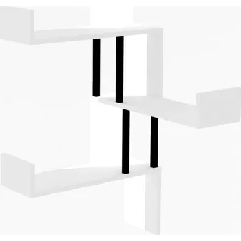 police ASIR Bombe nástěnná police bílá