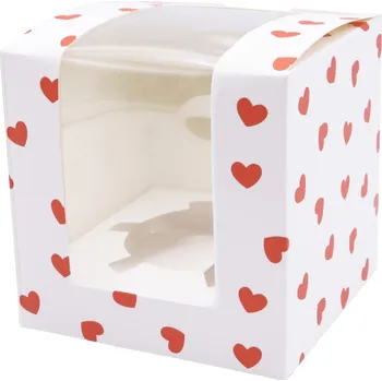 Dárková krabička PME Valentýnská krabička na dortík 12,5 x 8,7 cm