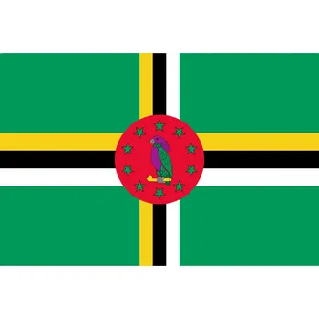 Vlajka Dominika vlaječka - 11 x 16 cm - nasunutí, zavěšení