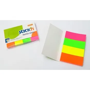 Samolepící bloček Bloček samolepící 50x20, neon. mix 4x50l /21205/