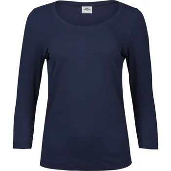 Dámská tunika Tee Jays Dámské elastické triko s 3/4 dlouhým rukávem TJ460 Barva: Modrá námořní, Velikost: S