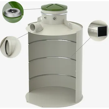 akumulační nádrž Sineko Barrel nádrž na dešťovou vodu 3000 l