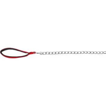 Trixie Řetízkové vodítko 1,10 m/2 mm, chrom/červené