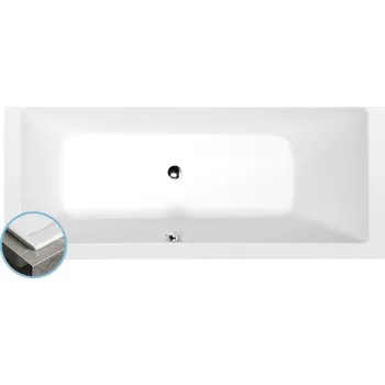Vana Polysan MIMOA SLIM obdélníková vana 170x75x39cm, bílá - 71709S