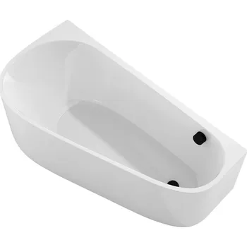 Vana Polysan PROJEKTA DL MONOLITH nástěnná stojící vana 156x77x60cm, bílá - 20111MDL