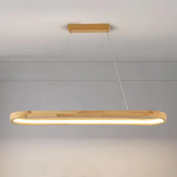 Brilagi - LED Lustr na lanku UMEA WOOD LED/40W/230V 90x22 cm kaučukovník