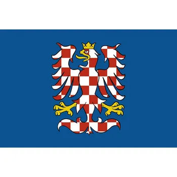 Vlajka Moravská vlajka (modrá) - 60 x 90 cm - tunel, karabina