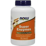 NOW Super Enzymes, komplexní trávící enzymy, 180 kapslí Doplněk stravy