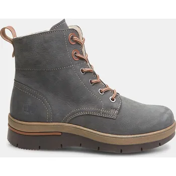 Dámská zimní obuv Weinbrenner kožené dámské kotníkové boty s textilním kožíškem modré, vel. 38