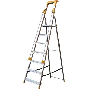 Žebřík Hliníkové schůdky s madlem - 7 schodů (Hliníkové schůdky smadlem)