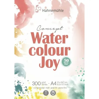 Výtvarný papír Akvarelový blok HHM Concept Watercolour Joy 50 listů, A4