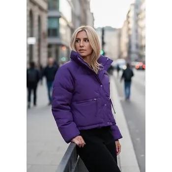 FIGL Vatovaná bunda M1227 Fialová Regular Fit M