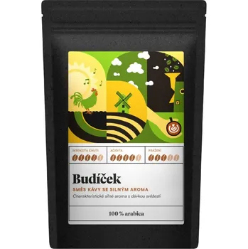 Budíček - směs kávy Velikost balení: 250 g, Způsob mletí: Espresso (střední)