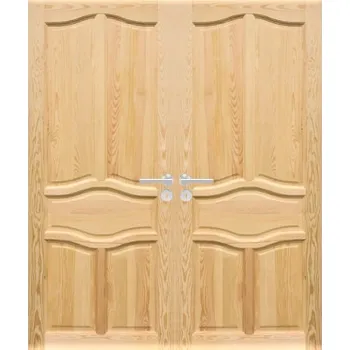 Interiérové dveře ArchoD Dvoukřídlé dřevěné dveře dýhované z borovice Delta