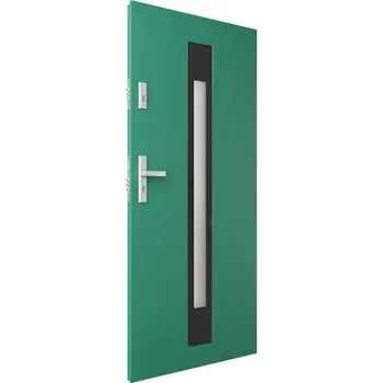 Stavební pouzdro ALU-DOOR Ocelové vedlejší vchodové dveře AluDoor 55mm S33 BLACK C