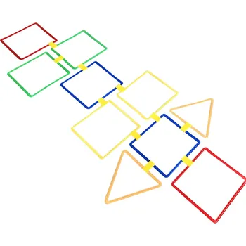 Společenská hra Merc sport Agility tvary – spojovací sada čtverce a trojúhelníky (20 dílů + klipy)