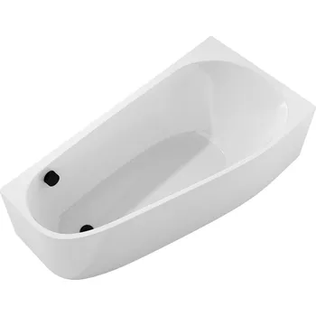 Vana Polysan PROJEKTA R MONOLITH asymetrická stojící vana 156x77x60cm, bílá - 21111M