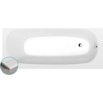 Vana Polysan EBRO SLIM obdélníková vana 170x75x39cm, bílá - 26711S