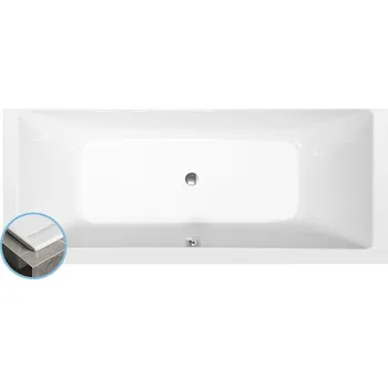 Vana Polysan KRYSTA SLIM obdélníková vana 180x80x39cm, bílá - 71710S