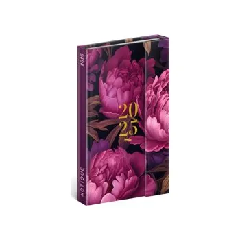 Kalendář Týdenní magnetický diář Fialové květy 2025