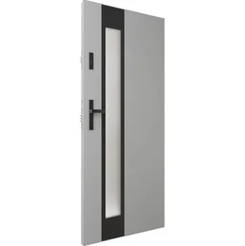 Stavební pouzdro ALU-DOOR Ocelové vchodové dveře AluDoor 85mm S37 BLACK