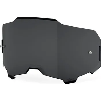 Motocyklové brýle plexi ARMEGA, 100% (tmavě kouřové, Anti-fog)