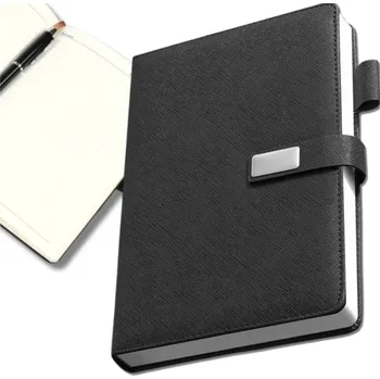 Diář Camerazar Zápisník/deník A5 kožený elegantní zapínání černý